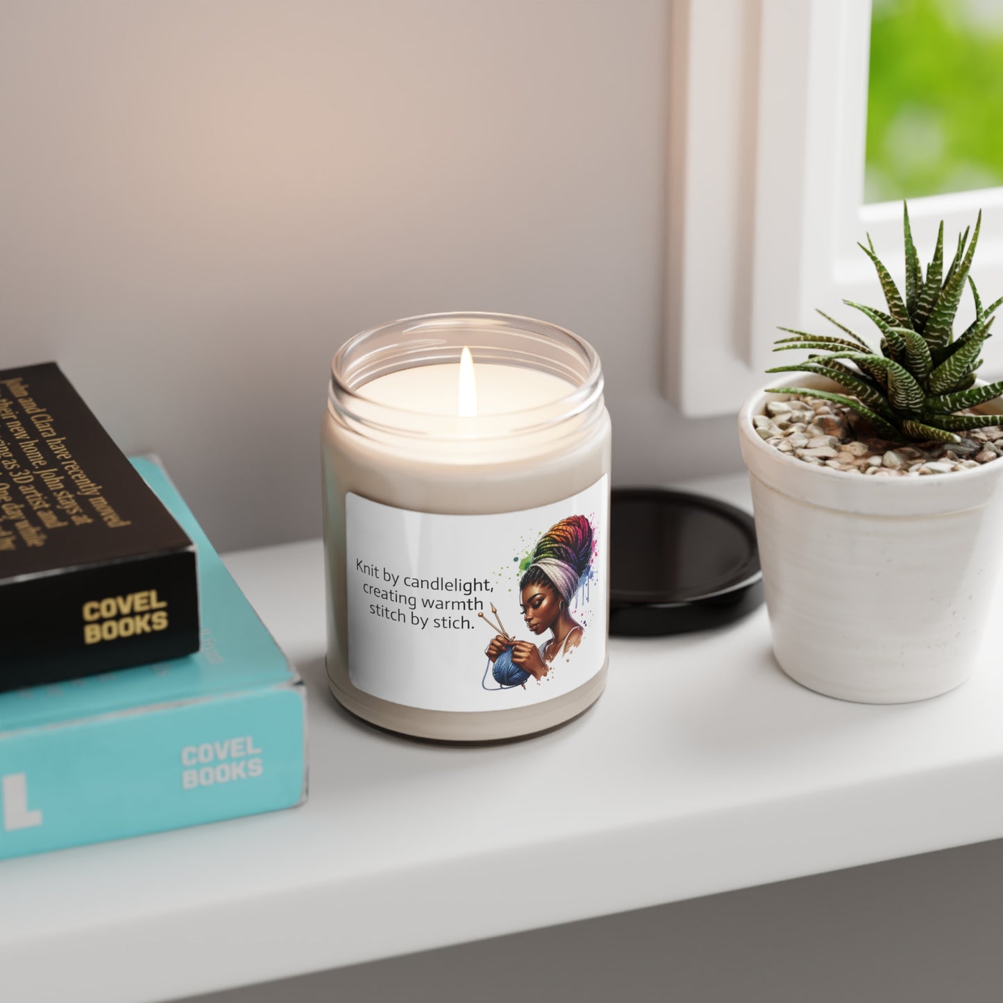 Cozy Stitch: Scented Soy Candle for Knitters, 9oz
