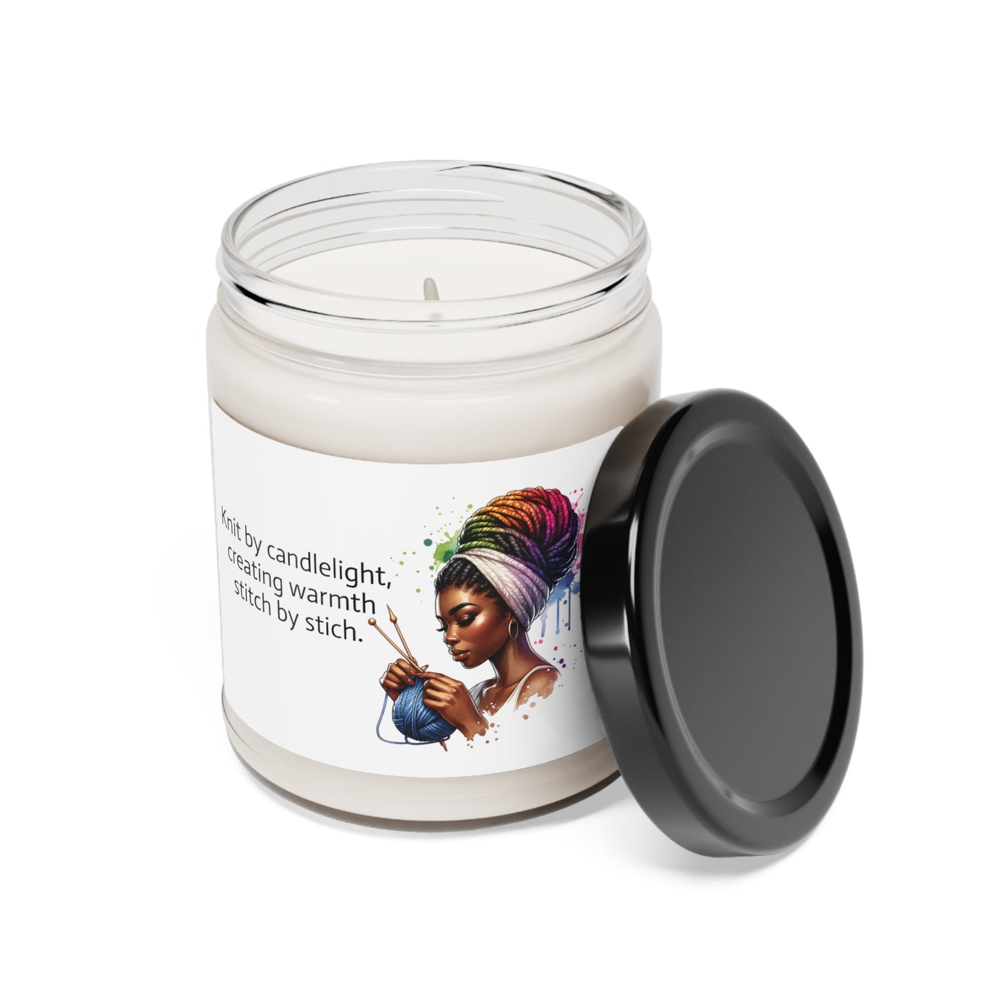 Cozy Stitch: Scented Soy Candle for Knitters, 9oz