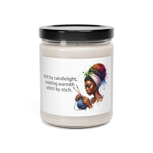 Cozy Stitch: Scented Soy Candle for Knitters, 9oz