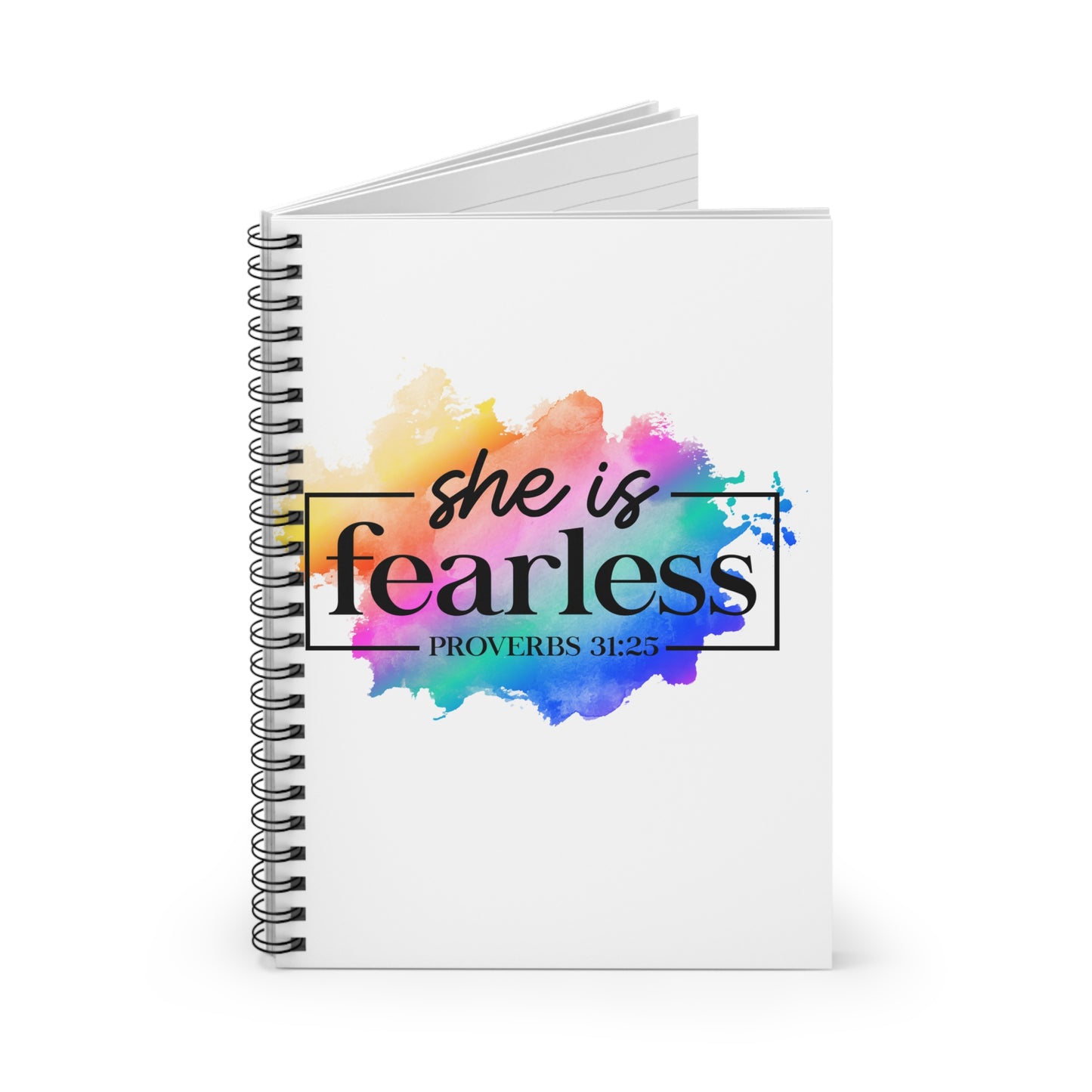 She is Fearless Spiral Notebook - Ruled Line