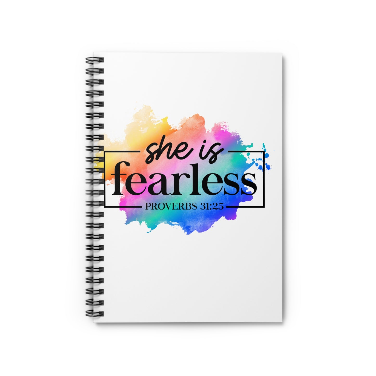 She is Fearless Spiral Notebook - Ruled Line