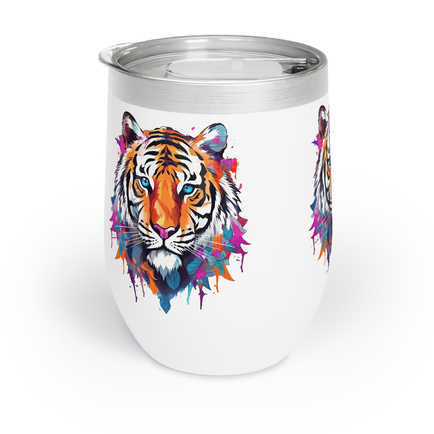 Tiger Roar: Insulated Wine Tumbler - Keeps Your Drinks Wildly Cool!