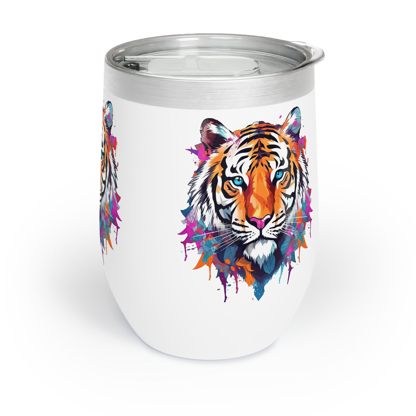 Tiger Roar: Insulated Wine Tumbler - Keeps Your Drinks Wildly Cool!