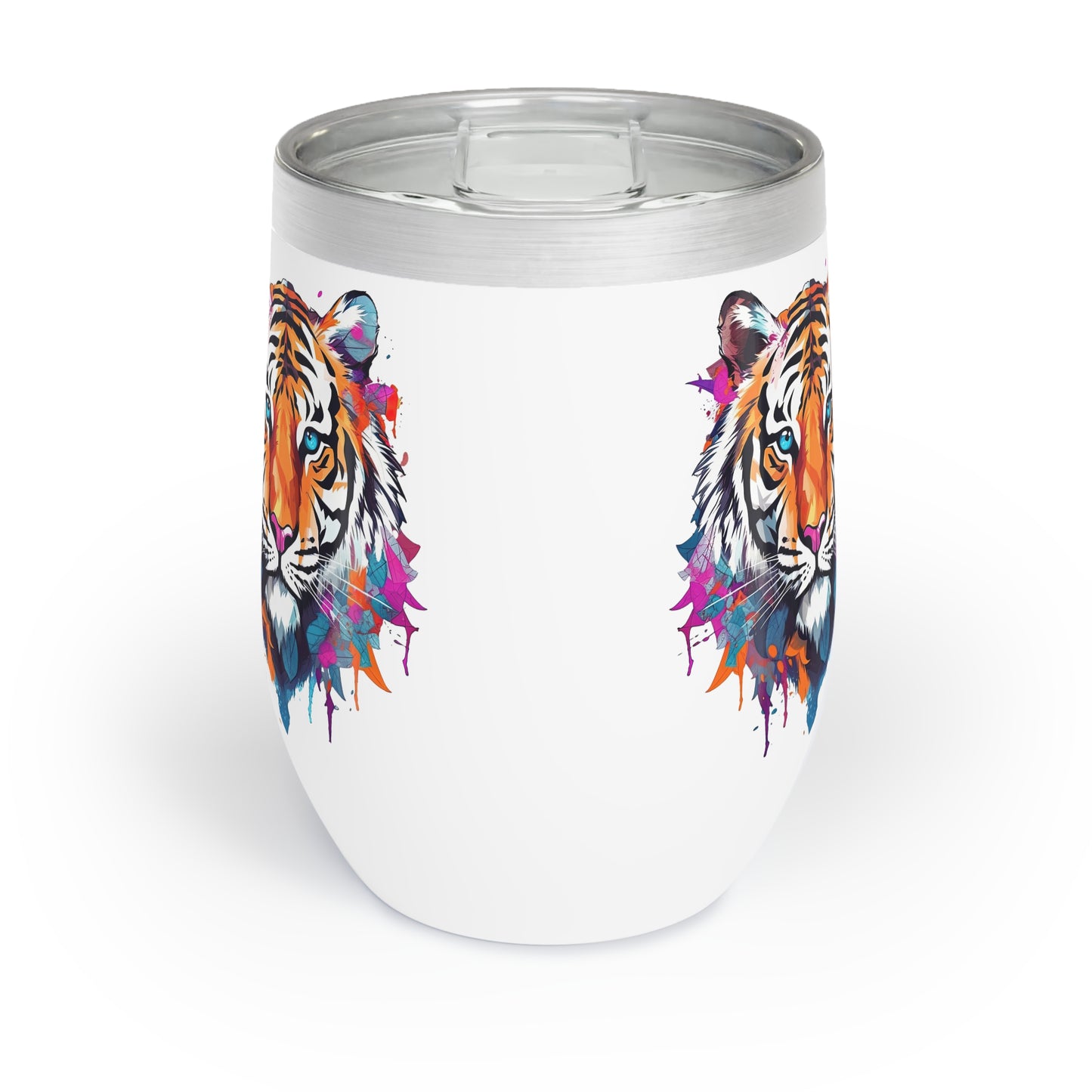 Tiger Roar: Insulated Wine Tumbler - Keeps Your Drinks Wildly Cool!
