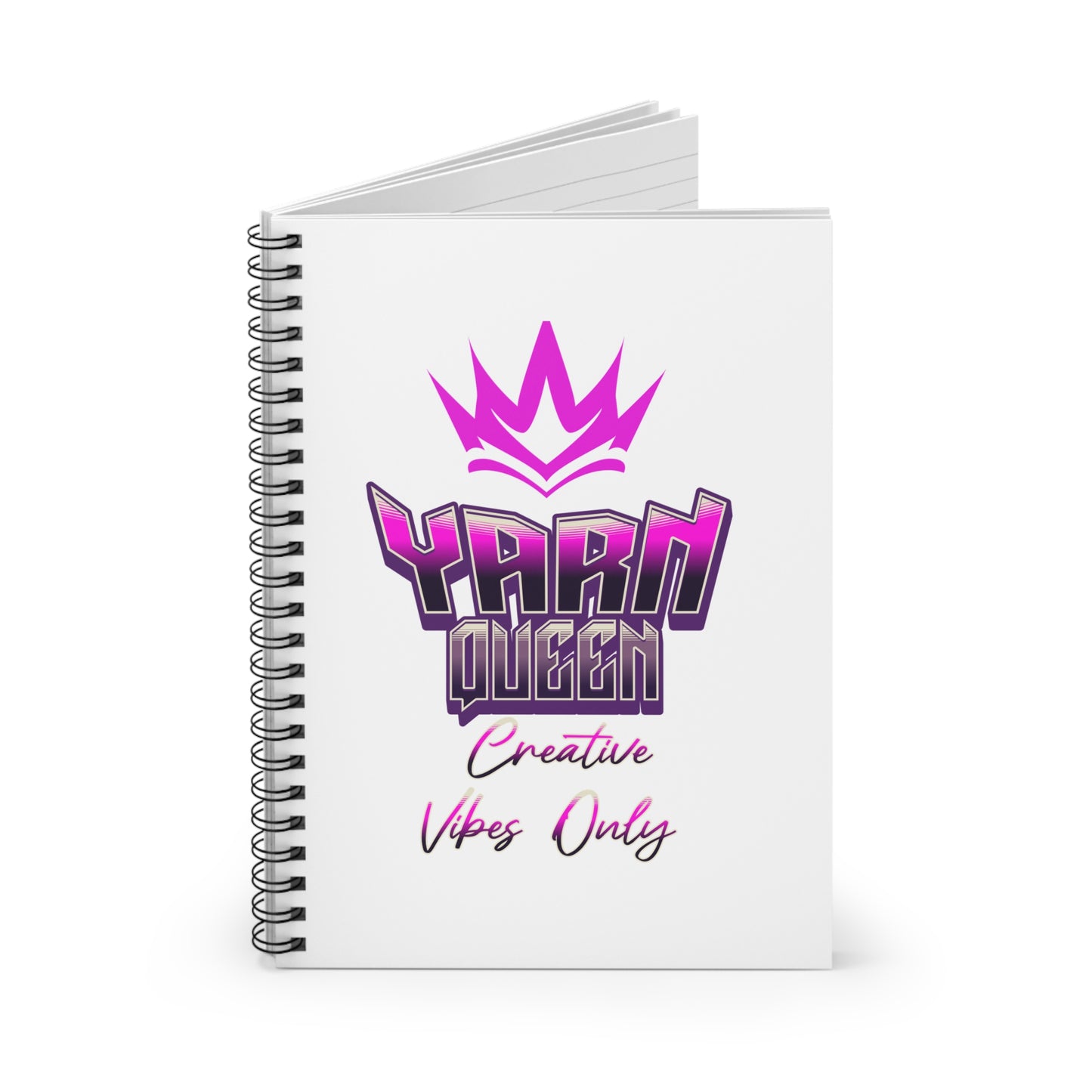 Yarn Queen Spiral Notebook - Ruled Line