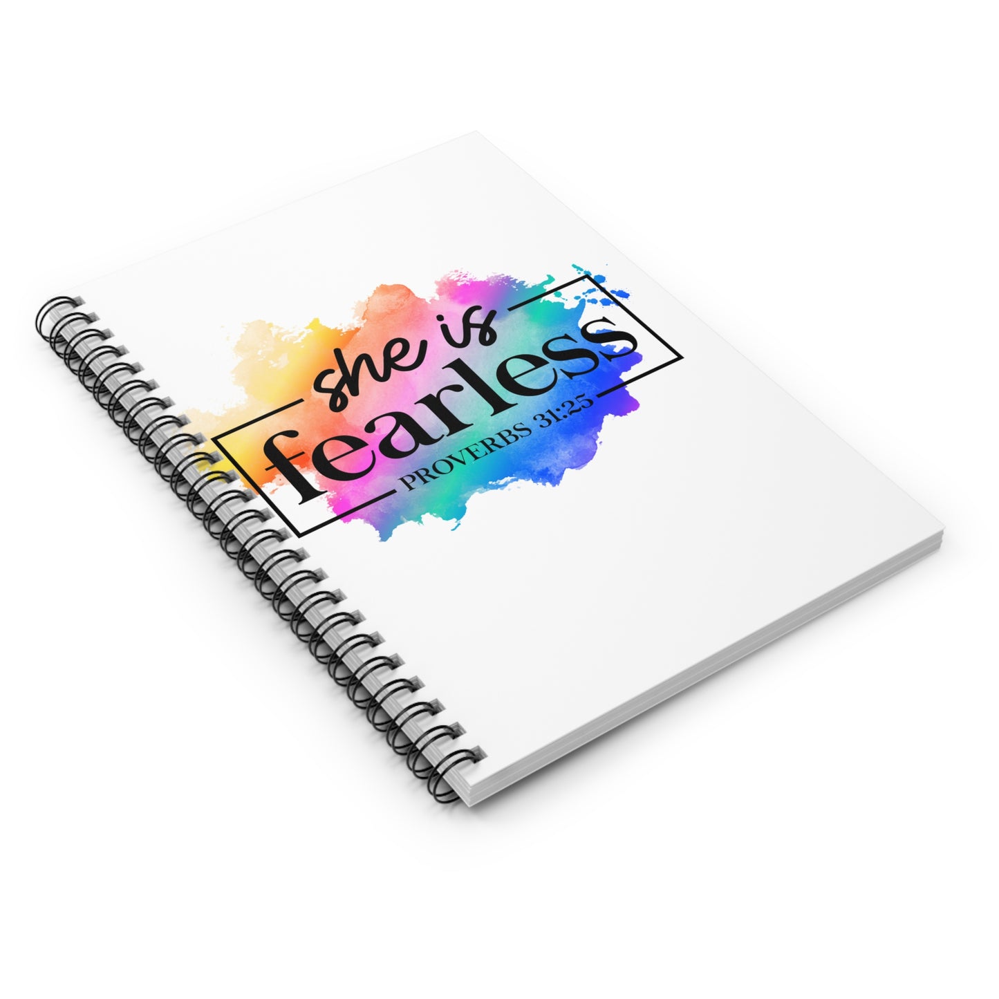 She is Fearless Spiral Notebook - Ruled Line