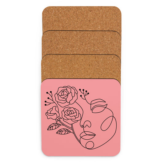 Cork-back coaster