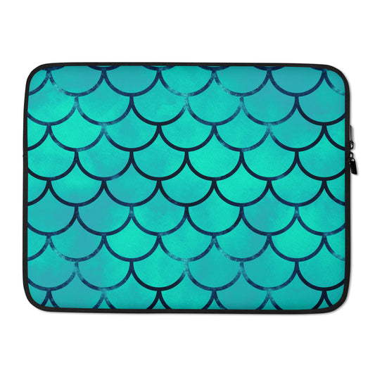 Mermaid Print Laptop Sleeve